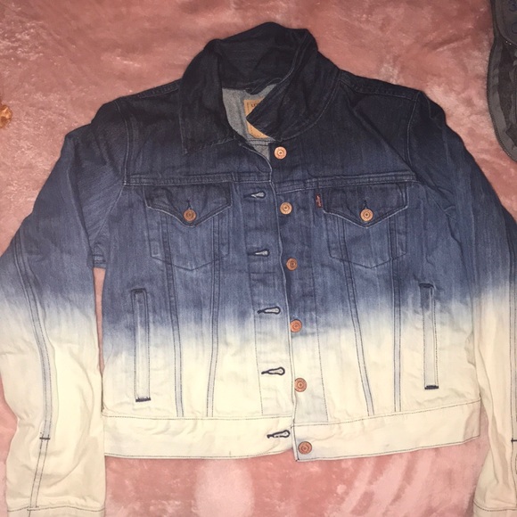 multi colored jean jacket